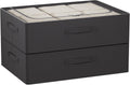 CYhom Under Bed Storage Bins Frame Storage Box Oxford Fabric Sturdy Underbed Container Foldable Stackable Large Capacity Clothes Organizer