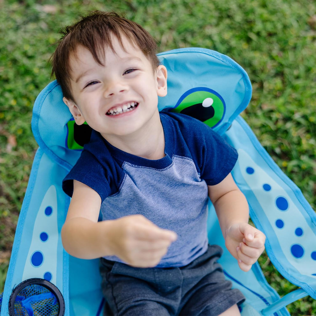 Melissa & Doug Sunny Patch Flex Octopus Folding Beach Chair For Kids (Frustration-Free Packaging)