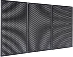 Peg Board,3 Pack 16-Inch X 24-Inch Heavy Duty Metal Peg Board Tool Organization Panels,Ideal for Storage Solutions in Garages, Workbenches, Workshops, Kitchens, and Other Iocations(Black)