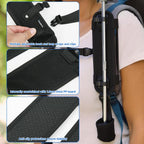 Homakover Hands-Free Backpack Umbrella Clip Holder, Rain Stand Bracket Mount for Outdoor Hiking Fixed, Fit for Most Standard Backpack Shoulder Strap