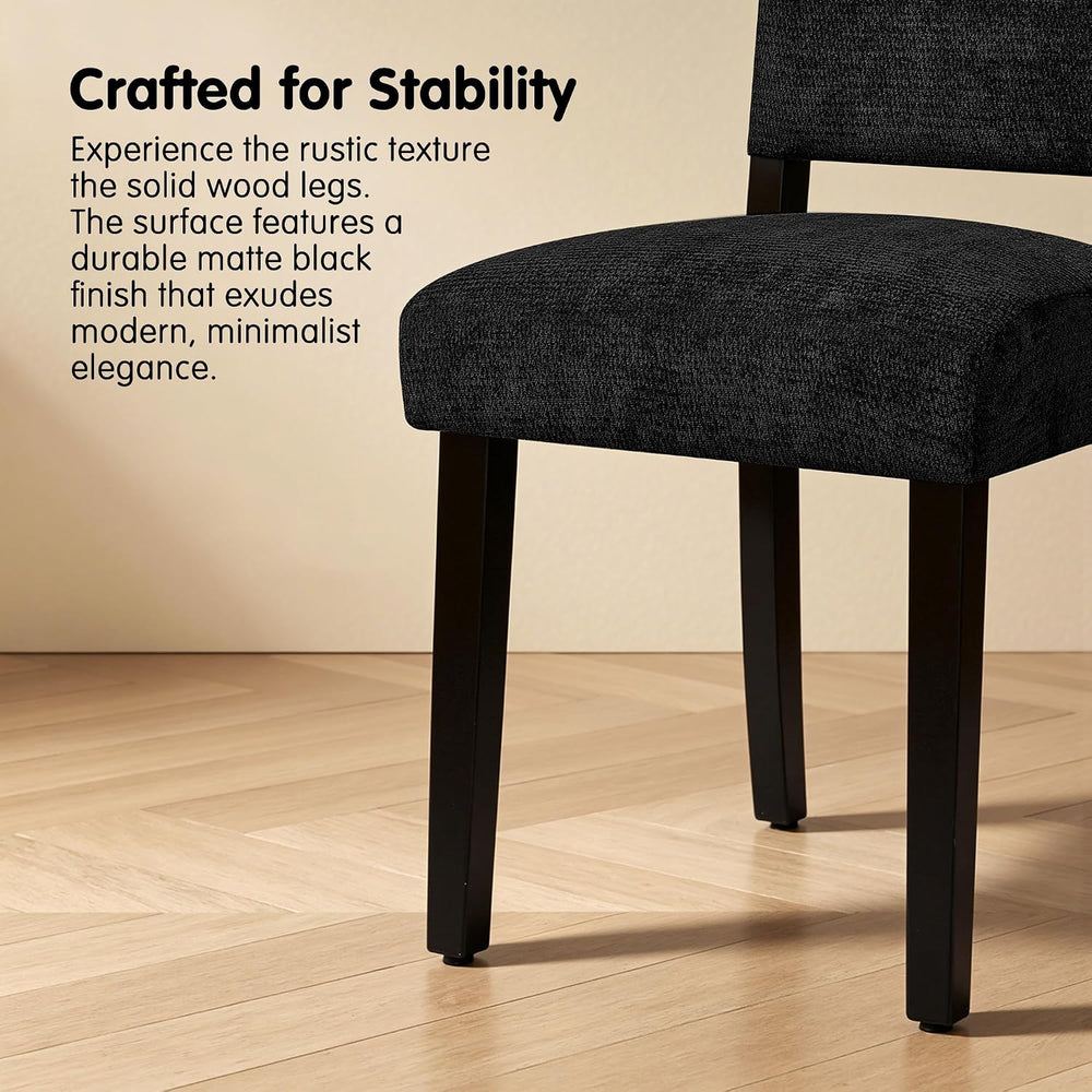 CHUN YI Dining Chairs Set of 8, Upholstered Dining Room Chairs, Modern Farmho...