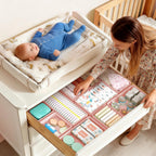 DIMJ Drawer Organizer Clothes Storage - 18 Pack Baby Dresser Organizer for Nursery, Foldable Drawer Dividers for Bedroom Closet Organization, Fabric Storage Bins for Socks, Underwears, Bras
