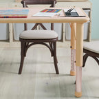 EMMA + OLIVER Adjustable Kids Activity Table for Home Use, Height-Adjustable Classroom Table for Kids, 23.625" W x 47.25" D x 14.5-23.5" H, Natural