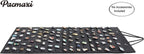 PACMAXI Hanging Brooch Pin Organizer, Display Pins Storage Case, Brooch Collection Storage Holder, Holds Up to 96 Pins.(Not Include Any Accessories) (M-170 Slots, Dark gray, Medium)