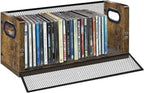 PUTNATRURE CD Storage Box, Hold 38 CD Cases, Stackable Music Tower with Magnetic Opening Door for Easy Access, Desktop Disc Organizer for Home and Office