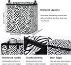 Large Comforter Storage Bag with Zipper,Closet Organizer for Clothes,Blankets,Quilts,Pillows,Fabric Storage Bags with Portable Handles 95L(2-Pack)