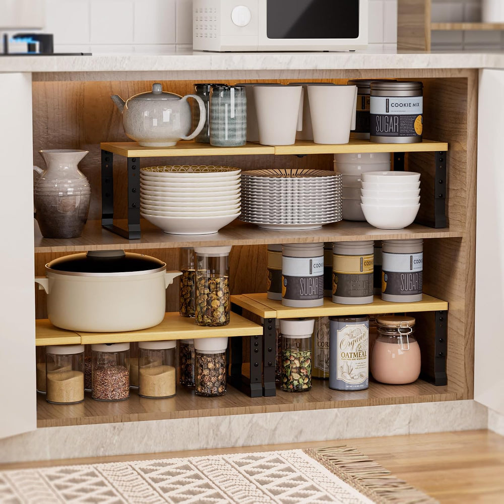 Adjustable Metal Shelving Unit, Stackable & Expendable Storage Rack for H...