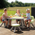 Smoby Life Kid Terracotta Chair - Indoor and Outdoor Use - Anti-UV Treated - Recycled Material - From 18 Months - Made in France
