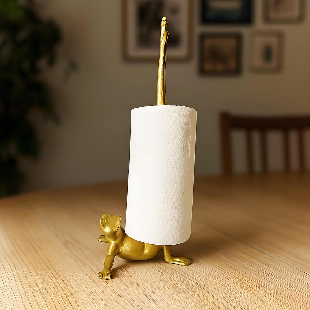 Frog Paper Towel Holder 16.5'' Cast Iron Paper Towel Holder Funny Toi...
