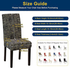 Chair Covers, Stretch Kitchen Dining Room Chair Covers Set of 6, Removable Washable Dining Chair Slipcovers for Home, Hotel, Banquet