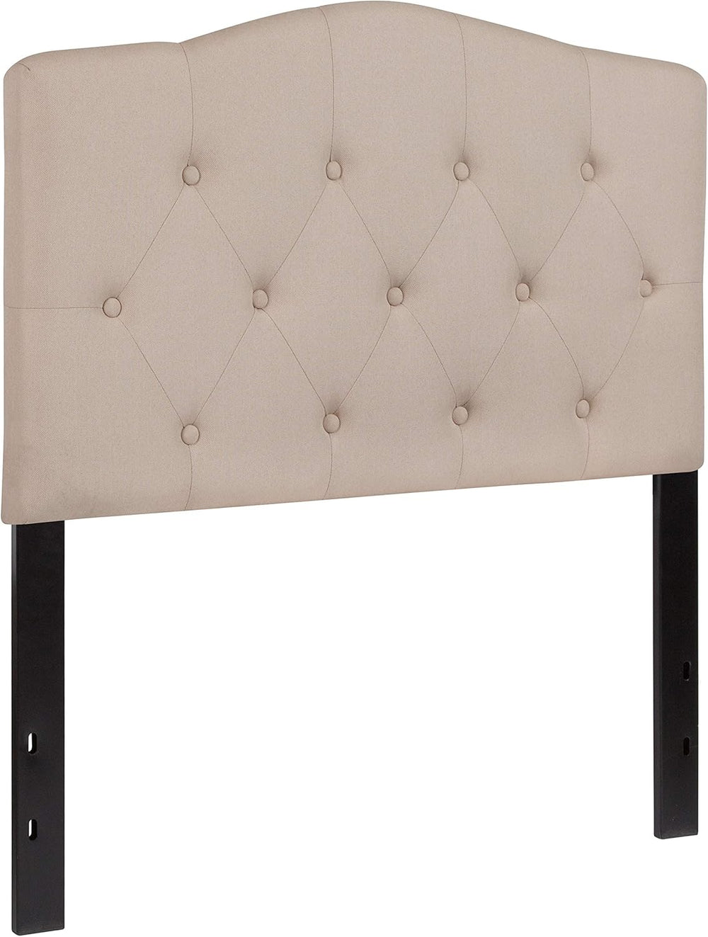 Flash Furniture Cambridge Tufted Upholstered Twin Size Headboard in Beige Fabric