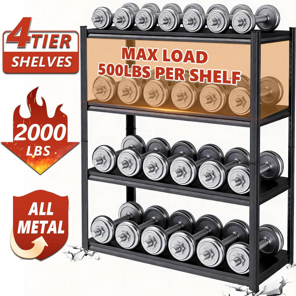4-Tier Corner Shelf, Corner Bookshelf, Industrial Metal Storage Shelving Unit...