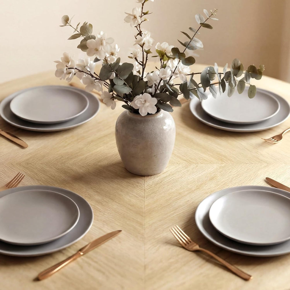 ModernMate 43 inch Round Dining Table for 4, Circle Kitchen Table with Wooden...