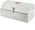POCHAR Locking Medicine Box - Wall Mount Medicine Lock Box for Prescription Safe Storage - Steel First Aid Medicine Cabinet with Lock - Child-Proof Medication Secure Box for Home, School, Office