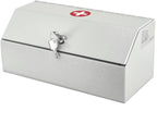 POCHAR Locking Medicine Box - Wall Mount Medicine Lock Box for Prescription Safe Storage - Steel First Aid Medicine Cabinet with Lock - Child-Proof Medication Secure Box for Home, School, Office
