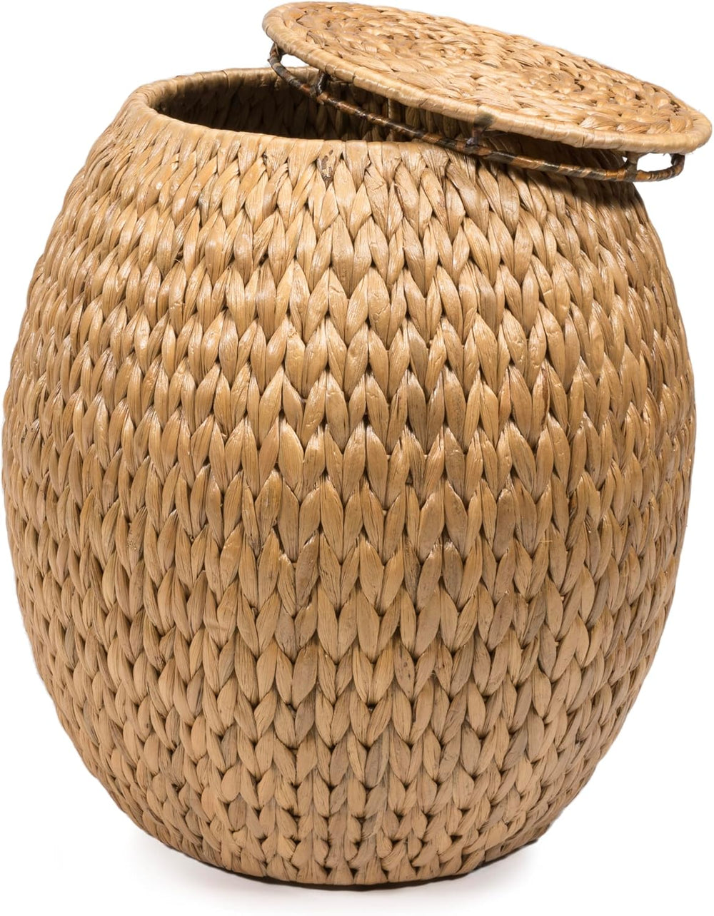 Eyely SSL1000A Noel 17" Bohemian Handwoven Hyacinth Barrel Wicker Storag...
