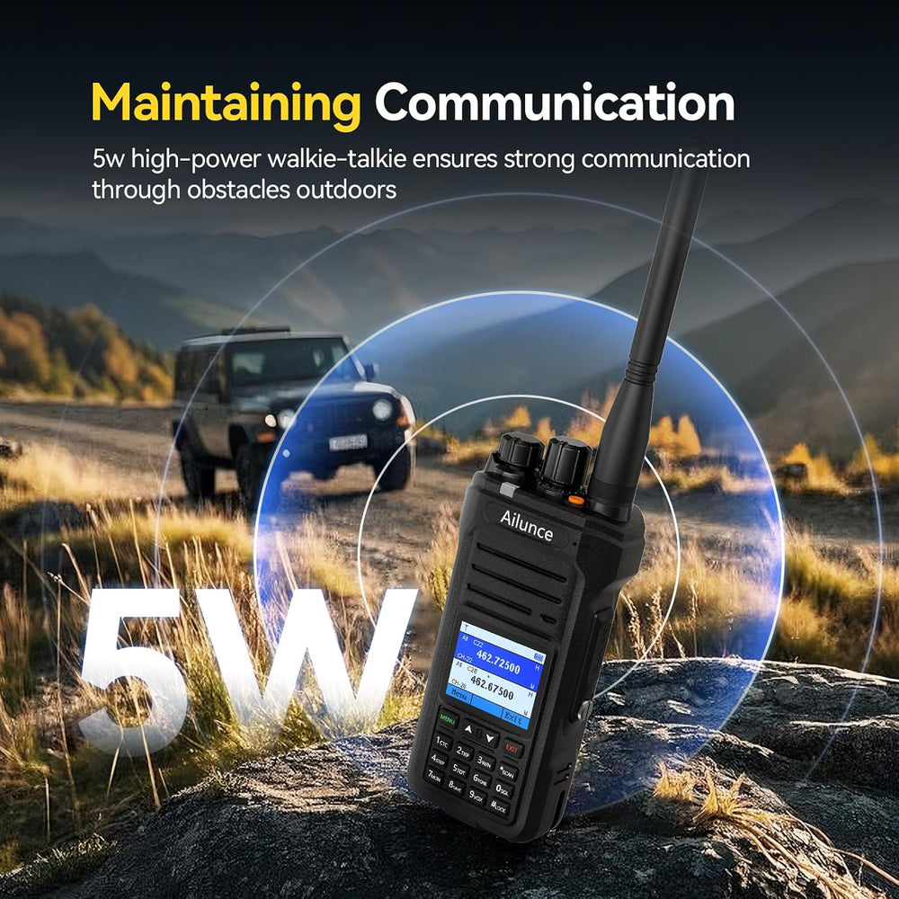 Retevis Ailunce HA1G GMRS Radio, Rugged Two Way Radio for Offroad(2 Pack)
