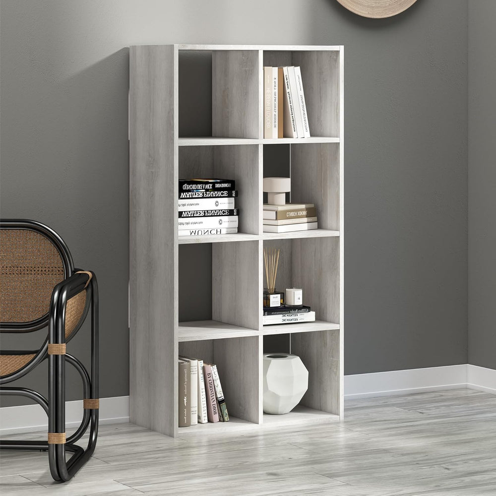 Signature Design by Ashley Paxberry Coastal 8 Cube Storage Organizer or Bookc...