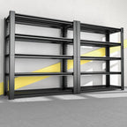 5-Tier Garage Shelving Heavy Duty, 3000 LBS Capacity Metal Storage Rack 76" H x 60" W x 24" D, Adjustable Shelves Unit for Garage, Warehouse, Basement, Pantry, Workshop.2 Pack