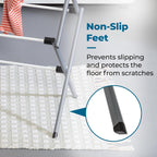 Honey-Can-Do Collapsible Clothes Drying Rack – Durable, Space-Saving Laundry & Towel Rack, Sturdy Clothing Rack for Hanging Clothes Indoors & Outdoors, Steel