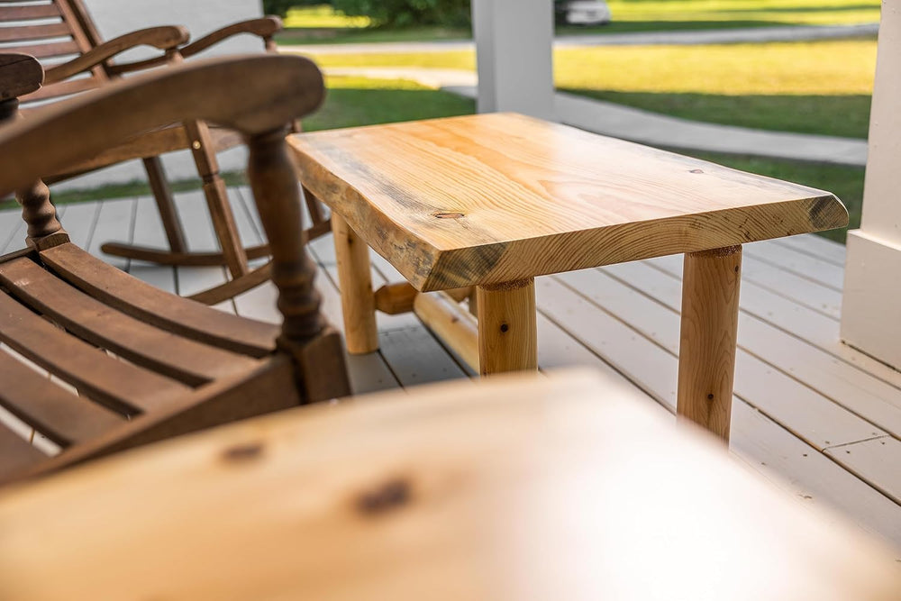 Log Coffee and End Table Set of 3 - Rustic Furniture - Living Room Furniture ...