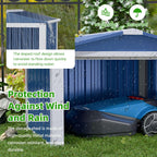 SUXXAN Metal Outdoor Small Storage Shed 3FT x 3FT, Steel Utility Tool Shed Storage House, Metal Sheds Outdoor Storage for Backyard Garden Patio Lawn,Blue