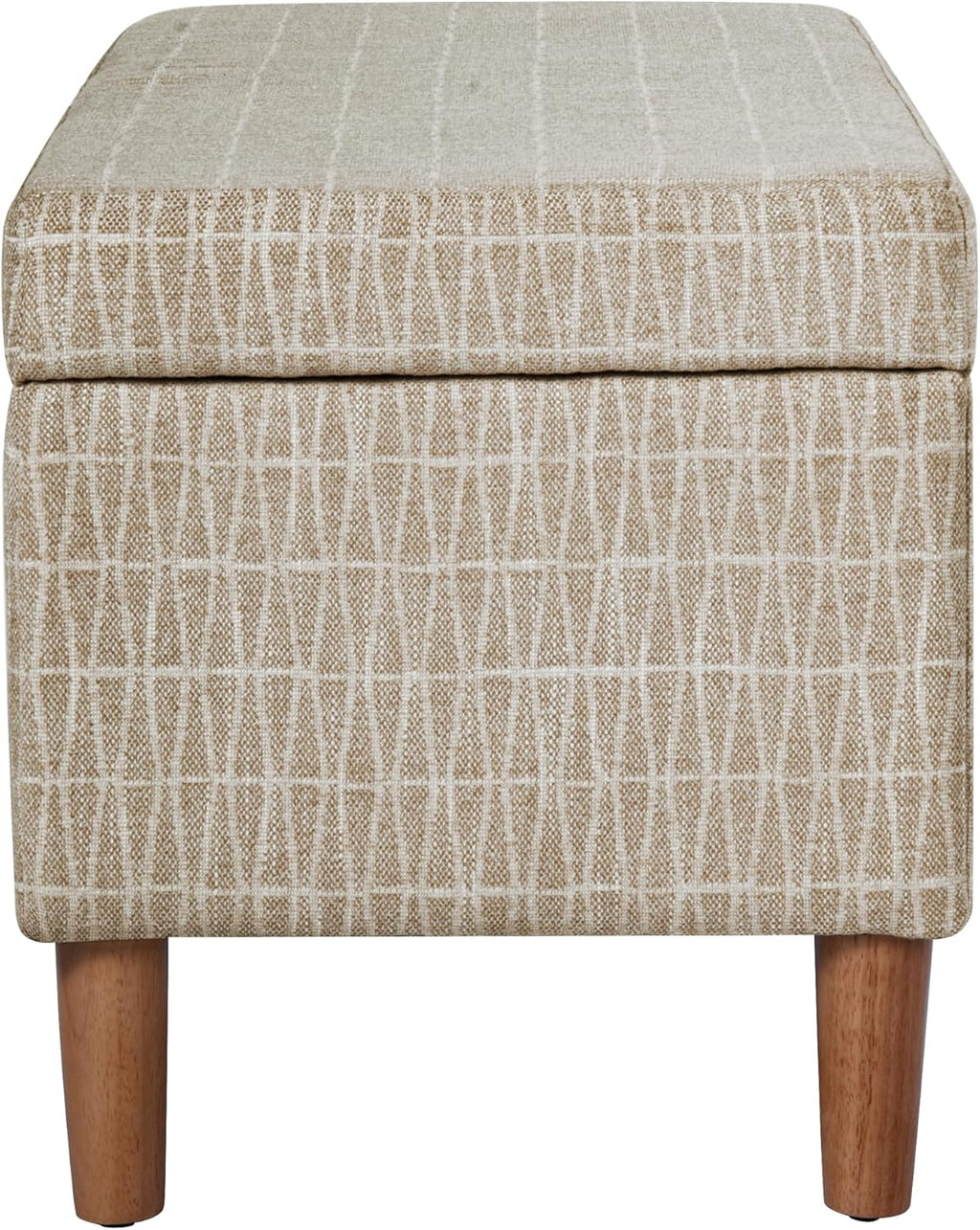 HomePop Malmo 36" Storage Bench - Tan Geometric Pattern