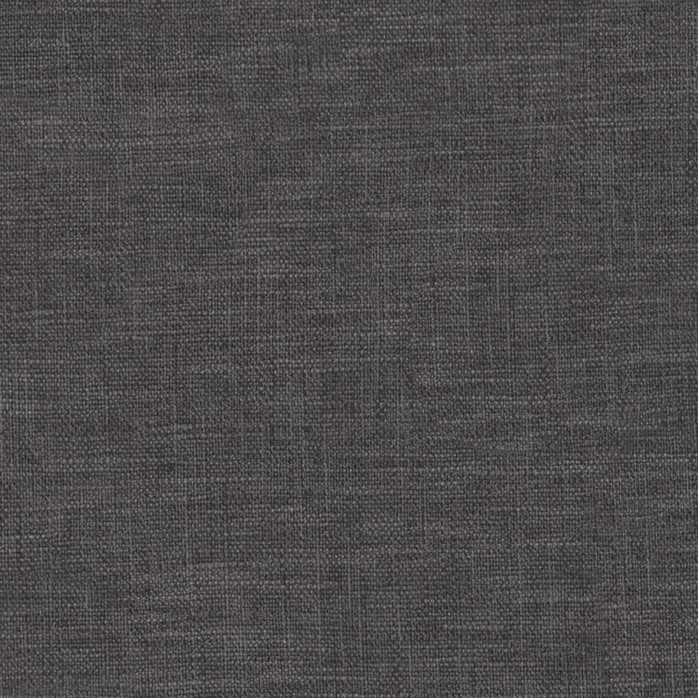 SIMPLIHOME Avalon 42" Wide Linen Look Fabric Storage Ottoman in Slate Grey
