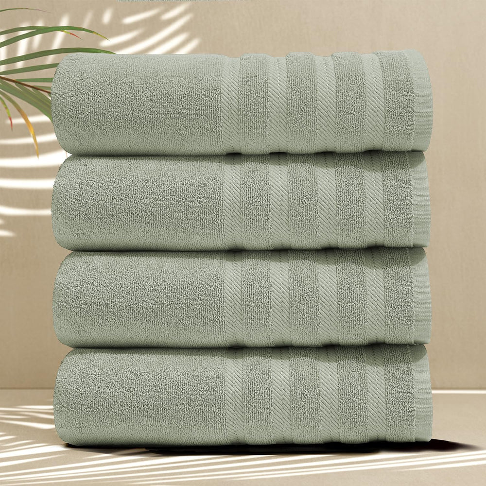 Hearth & Harbor Bath Towels for Bathroom - 100% Ring Spun Cotton Luxury B...