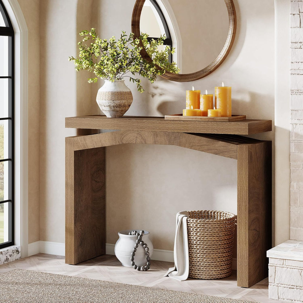 Tribesigns 40-Inch Console Table for Entryway, Farmhouse Wood Entry Table | S...