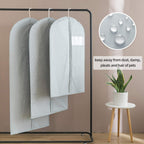 Dress Bags for Gowns Long, 65'' Long Dress Clear Garment Bag(Set of 4, 23.3'' X 65'')