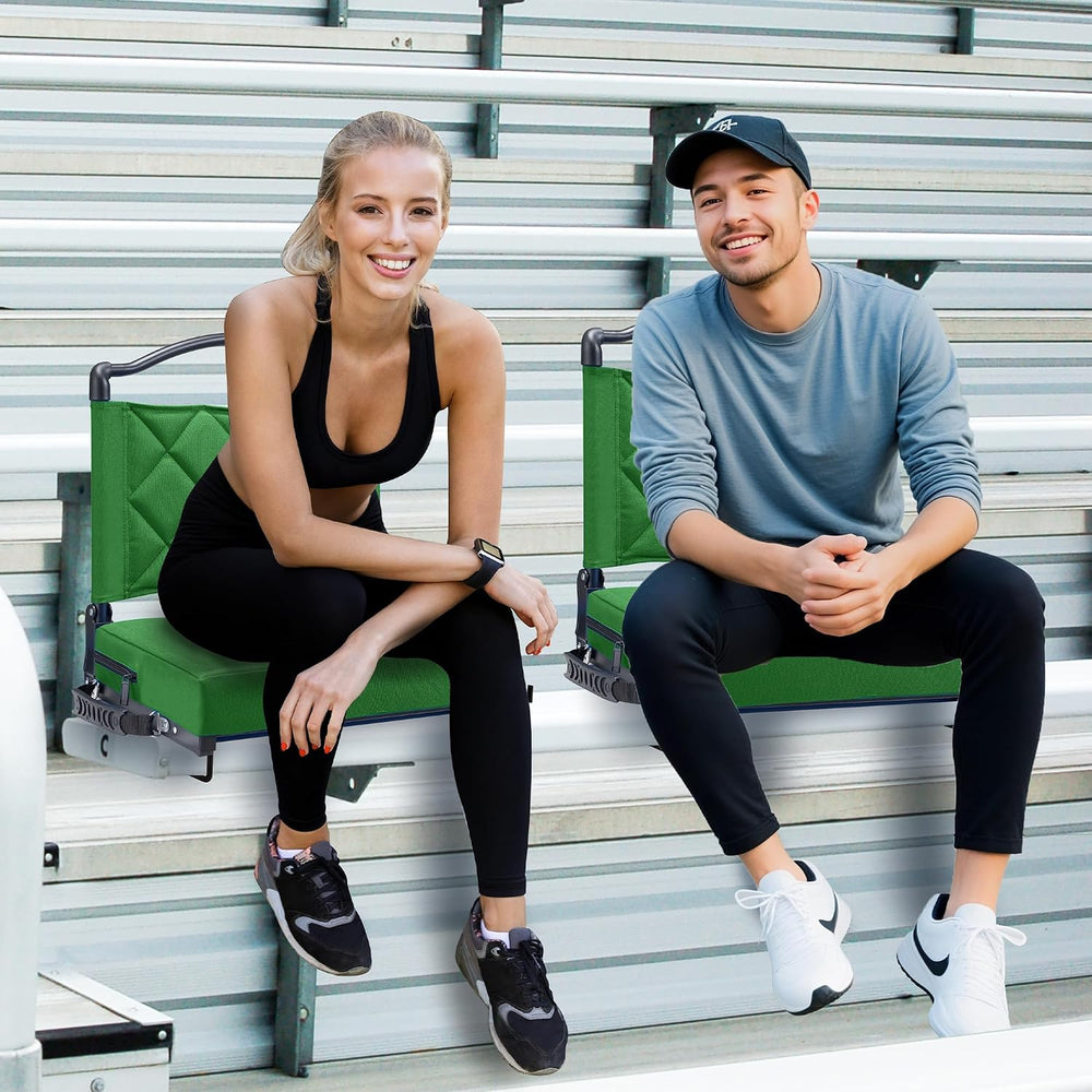 Stadium Seats with Back Support Cushion, Folding Stadium Seats for Bleachers ...