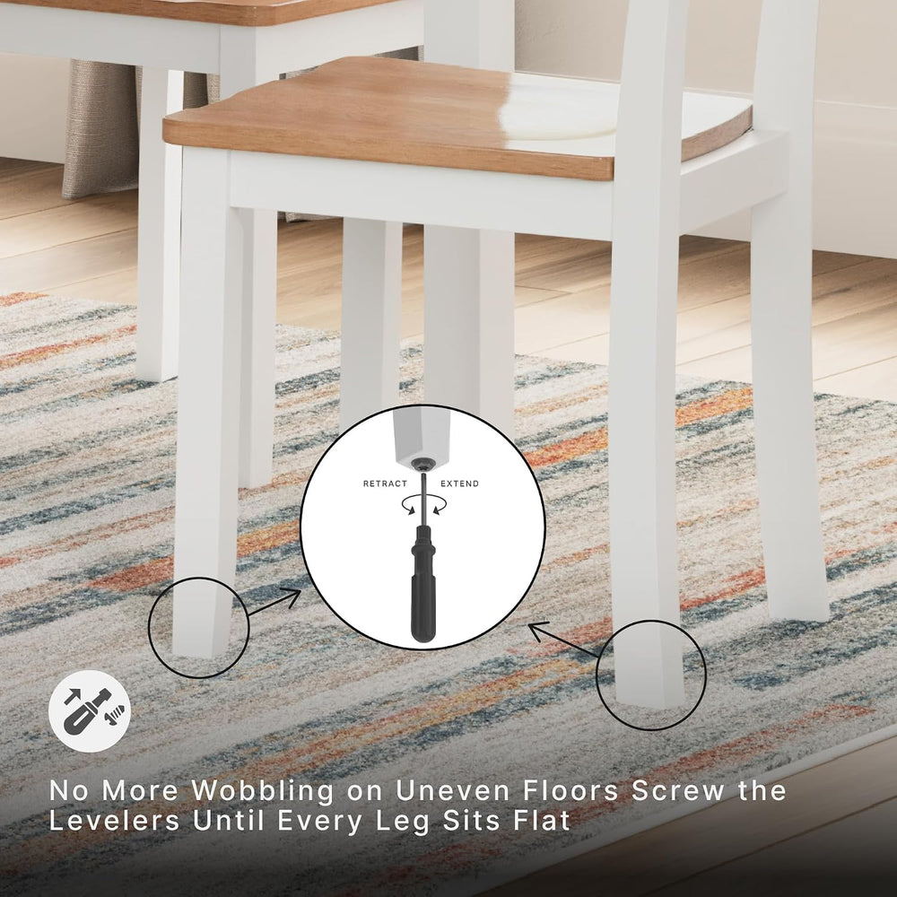 Signature Design by Ashley 6-Piece Dining Table Set with Bench and Chairs | S...