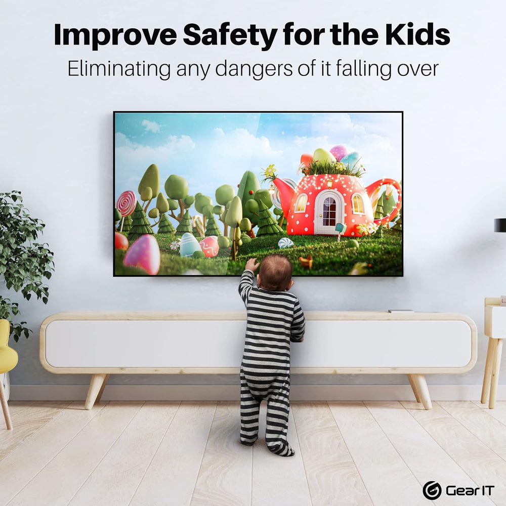 GEARit TV Wall Mount/Monitor (TVs 37 to 80 inch) Up to 132lbs - Full Motion S...