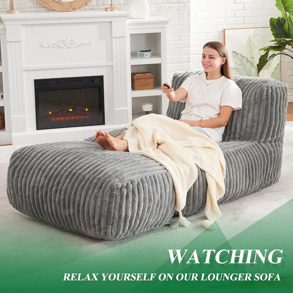 Bean Bag Chairs for Adults Giant Bean Bag Chair Memory Foam BeanBag Chair Bea...