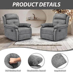 Swivel Rocker Recliner with 360 Degree Swivel, Small Recliners with 30 Degree, 90-150 Degree Angle, Lift Chair for Home Theater Seating, Adults, Living Room, Bedroom, Nursery, Limestone