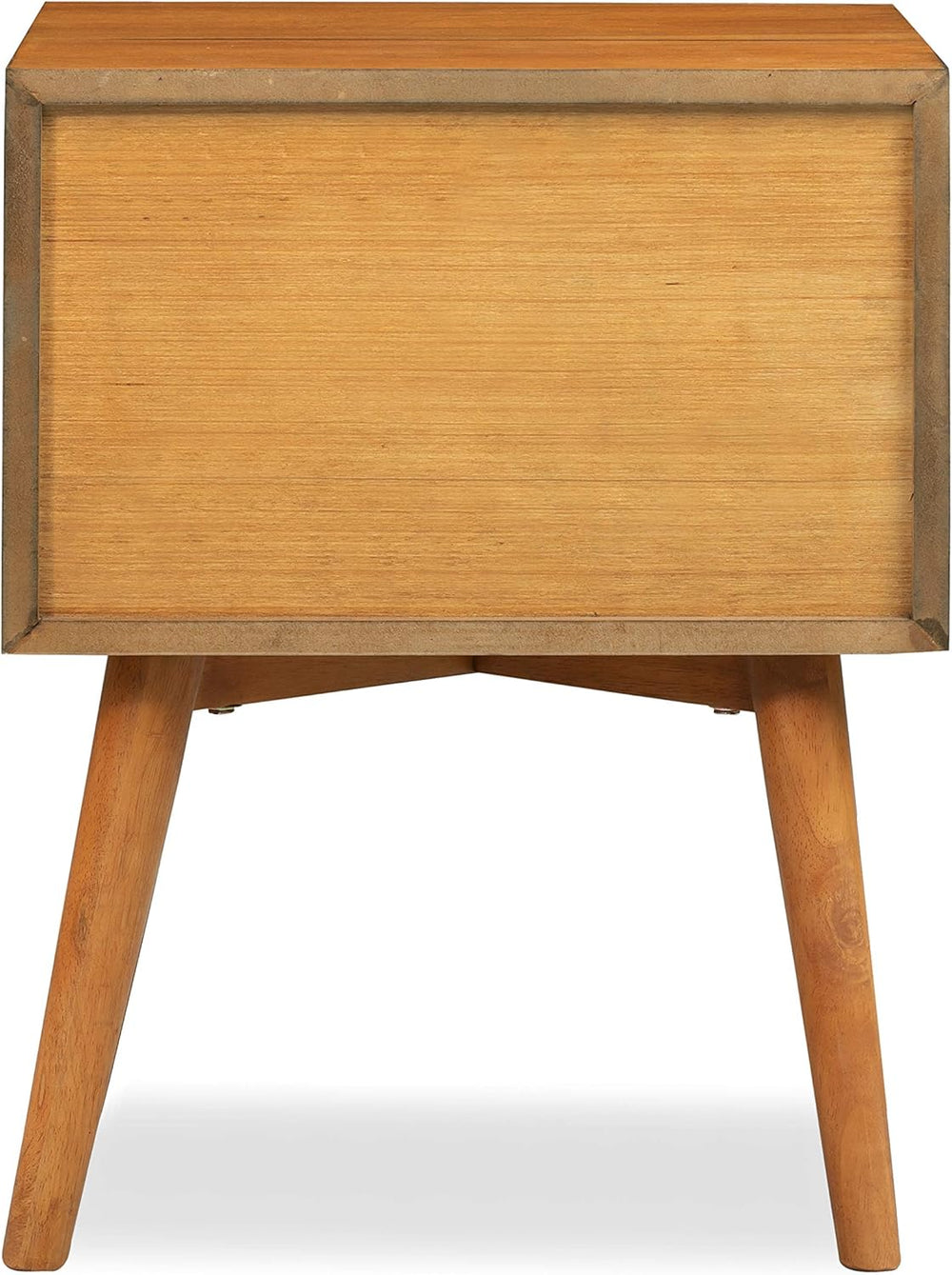 Poly & BARK Dorsey Nightstand - Mid-Century Modern Nightstand – Solid Woo...