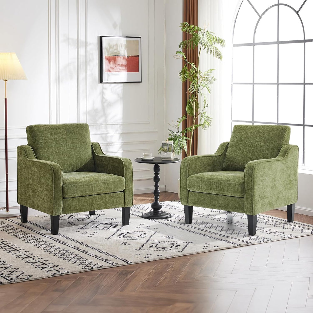 VINGLI Accent Chairs Set of 2, Modern Traditional Armchair for Living Room | ...
