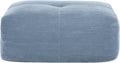 SoarFlash Corduroy Sectional Sofa Ottoman,Blue