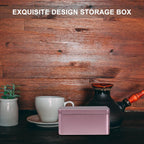 Alipis Tea Leaf Storage Container Rectangular Tinplate Box Mini Portable Tea Tin for Candies Snacks and Small Items Home Storage Box with Lid 5.11 X 3.14 X 2.36 in