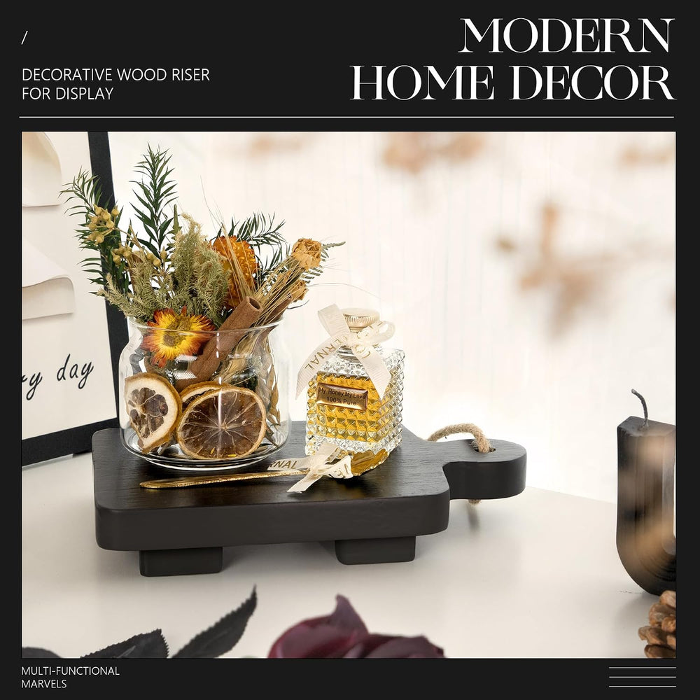 EOSAHR Modern Pedestal Stand Set for Home Decor - Farmhouse Pedestal Stand fo...