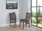 Stakmore School House Folding Chair, Walnut (Set of 2)