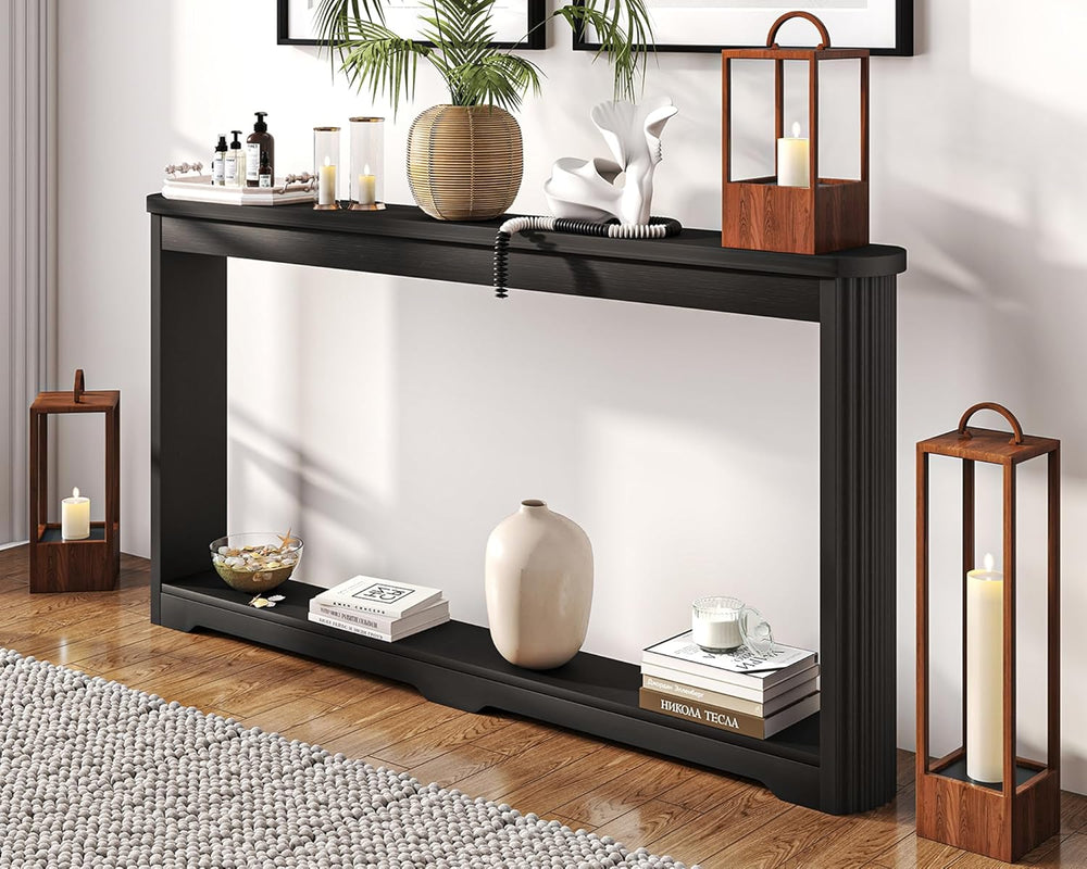 Rovibek Modern 70 Inch Entryway Table Narrow - Behind Sofa Table Narrow, 8 In...