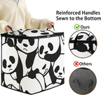 Large Comforter Storage Bag with Zipper,Closet Organizer for Clothes/Blankets/Quilts/Pillows,Fabric Storage Bags with Portable Handles 95L(2-Pack)