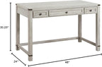 OSP Home Furnishings Baton Rouge Traditional Home Office Writing Desk, Champagne Oak