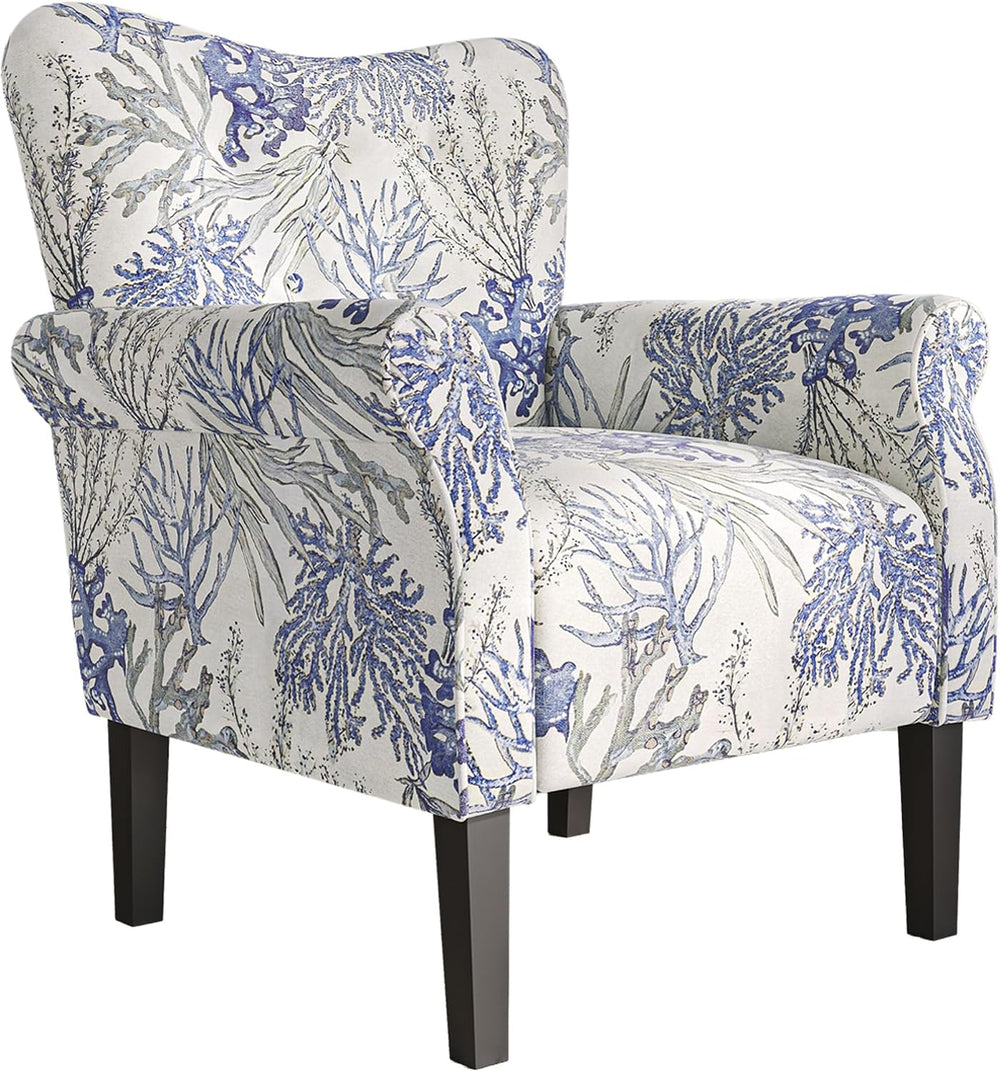 BELLEZE Modern Accent Chair for Living Room, High Back Linen Armchair with Wo...