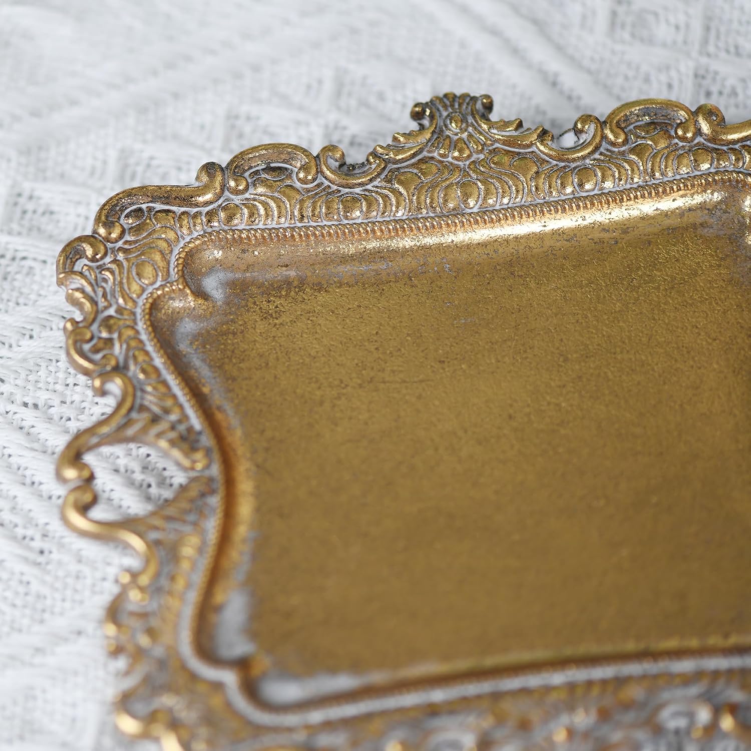 Ring Holder Jewelry Dish, Gold Trinket Tray for Rings,Wedding Gift for Women