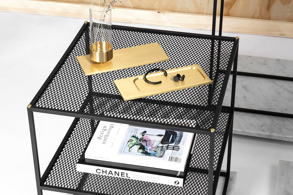 Buster and Punch Meshed Side Table 19.69 Inch Tall and 17.72 Inch Wide Fmessus