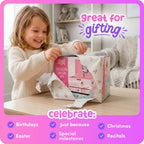 Giggle & Honey Musical Unicorn Jewelry Box for Girls - Kids Music Box with Spinning Unicorn, Unicorn Birthday Gifts for Little Girls, Jewelry Boxes, 6.8 x 5.3 x 6 in - Ages 3-10