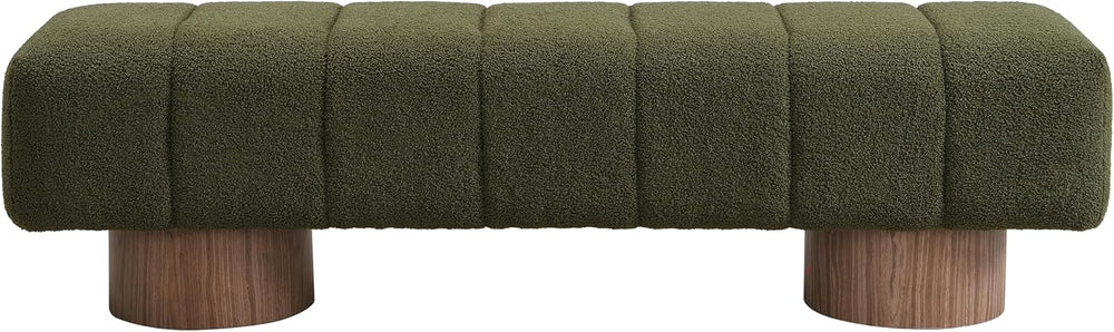 Christopher Knight Home Manila 64" Boucle Dining Bench, Upholstered Otto...